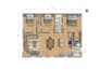 design professional modern 2d colored floor plans for real estate presentations